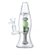 Lava Lamp Glass Bottle Bongs Hookahs Small Water Pipe Colored Bong 14.5mm Female Joint Oil Dab Rig With Bowl XL-LX3