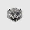 Luxury Designer Jewelry Mens Lovers Ring Fashion Classic Tiger Ring Designers Män och kvinnor ringar 925 Sterling Silver Hiphop Ringe med låda