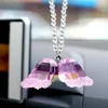 Interieur Decoraties Auto hanger Creative Crystal Wings achteruitkijk spiegel Angel Trailer Accessories Fashion ornamenten