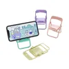 Cadeira fofa mini suporte de mesa para celular suporte preguiçoso lazy dobrável portátil criativo pequeno suporte backet presente atacado