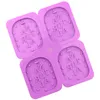 Rectangle Silicone Mould Natural Aromatherapy Gypsum Wax Flake Candles Mold DIY Handicrafts Ornaments Gift Decor Tools MJ1054