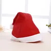 Sombreros de fiesta de santa de santa de navidad sombreros de fiesta de gorra roja y blanca para santa claus disfraz decoración navideña para niños sombrero de Navidad para adultos dh874