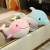 1PC 30100cmぬいぐるみ綿ぼり人形漫画クジラサメドルフィンぬいぐるみ枕睡眠枕バースデーギフトJ220729