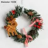 Christmas Decorations Year 2022 Garland Wreath Pinecone Tree For Home Xmas Party Hanging Ornament Noel Gift