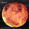 نظام شمسي كبير قابلة للنفخ كوكب الكرة فينوس البالون إضاءة معلقة/الهواء المطحون تفجير الكرة الأصفر للنادي الليلي وتزيين الحفلات