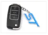 Porte-clés de voiture ST Badge porte-clés en métal porte-clés porte-anneau pour Ford ST Logo Focus Fiesta Ecosport Mondeo Kuga Fusion