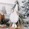 Christmas Tree Angel Hanging Decoration Plush Angel Doll Home Pendant Christmas Spirit Ornaments Children's New Year Gifts ss1124