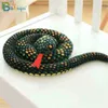 Babiquiqu 1pc 130 -см моделирование Cobra и Python Snake Plush Toys Мягкие куклы зодиака Смешное подарок для детских вечеринок Ldren J220729