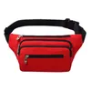 Outdoor Bags Adjustable Belt Men Women Waist Bag Practical PU Portable Waterproof Sports Decoration Zipper Closure Large Capacity