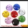 30Mm diamant cristal verre porte boutons tiroir armoire meubles poignée bouton vis meubles accessoires 1107