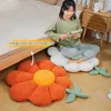 Ins Flower Pillow Office Chair Lumbal Back Cushion Söt plysch soffa Kasta kuddar mjuk elastisk dekor kuddar vinter oreiller j220729