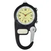 Orologi da tasca Lancardo Moschettone digitale Clip Sport Gancio Orologio Regalo Orologio elettronico FOB multifunzione luminoso da esterno