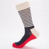 Men's Socks Men Fashion Funny Stripe Stitching Colorful Happy Personality Harajuku Casual Hip Hop Cotton Male Dress Sock Autumn Winter