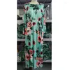 Casual Dresses Women Summer Long Dress Floral Print Boho Beach Tunic Maxi Sundress Vestidos de Festa xxxl 2022