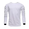 T-shirts pour hommes ZOGAA 2022 7 couleurs pull hommes coton à manches longues pull qualité hauts et t-shirts associés à tous les manteaux de veste
