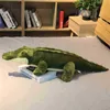 Real Life 90120Cm Alligator Hugs Simulation Crocodile Dolls Stuffed Soft Animal Toys Kawaii Ceative Cushion Kids Gifts J220729