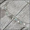 Ketens ketens drievoudige opalite pentagram heidense wicca ketting ketting