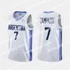 Basketballerseys 2021 Tokyo Argentinië Basketball Jersey 7 Facundo Campazzo 5 Manu Ginobili 4 Luis Scola 29 Patricio Garino 14 Gabriel Deck 12 Marcos Delia