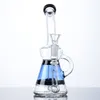 8 Inch Beaker Bongs Unique Hookahs 14mm Joint Inline Perc Glass Bong Heady Glass Water Pipes Mini Oil Dab Rigs Klein Recycle Smoking Pipe With Bowl
