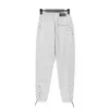 Pantalon gris pantalons de survêtement grande taille hommes femmes Hip Hop peint lettre unisexe Joggers cordon pantalon 2023