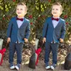 Boy Tuxedos Notched Lapel Children Suit Ring Bearer Suits Kid Wedding/Prom Suits Jacket Pants