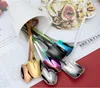 Spoons Shovel Spoon Stainless Steel Teaspoon For Coffee Fruit Ice Cream Dessert Scoop Kitchen Accessories Wedding Christmas Gift Tea Smtg6