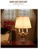 Luminárias de mesa abajur de tecido com base na moda Europa para sala de estar em casa sala de jantar cama