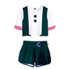 Girl Mha My Hero Academy Cosplay Costume Ochaco Uraraka Asui Tsuyu Summer Skirt Plus Size Todoroki Shoto Bakugou Katsuki Suits J220720