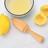 1pc شكل من عشرة قشرة خشبية الليمون squeezer يدوي الصحافة دليل عصير عصير البرتقالي الخارجي منتجات المطبخ منتجات المطبخ