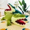 80100Cm Crocodile Câlin Animal En Peluche Jouet Doux En Peluche Crocodile Coussin Géant Oreiller Grill Saint Valentin Cadeau J220729