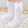 Prenses Bebek Kız Çorapları Yenidoğan Sıcak Düz Renkli Uzun Tüp Taytlar Bowknot Dekorasyonu 1-3 yıl