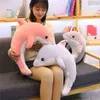 65CM90CM NY KAWAII DOLPHIN PLUSH PALLOW Soft Filled Cartoon Animal Dolphin Filled Pop Bed Pillow Cushion Kids Best Presentered J220729