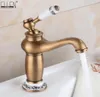 Bathroom Faucet Antique Bronze Finish Brass Basin Sink Solid Brass Faucets Single Handle Water Mixer Taps Bath Crane ELFCT001 T2007617507