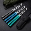 FACA balisong CNC não afiada FACA BENCHMADE BM42 BM43 T6061 Cabo de alumínio facas de treino para treino faca dobrável faca dobrável Presente de Natal Ferramenta EDC