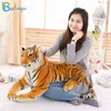 1PC 7590CM Ogromne symulacje Tiger Plush Toys for Ldren Homeshopphoto Decor Cute Animal Doll for Kid