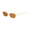 Sunglasses Fashion Polygonal Women Metal Vintage Small Sun Brand Men Luxury Glasses Colorful Lens Eyeglasses Uv400