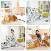 1PC 7590CM Ogromne symulacje Tiger Plush Toys for Ldren Homeshopphoto Decor Cute Animal Doll for Kid