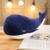 Süper yumuşak peluş oyuncaklar deniz hayvanı büyük mavi balina yumuşak oyuncak sevimli hayvan ldren doğum günü hediyesi j220729