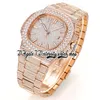 MSF ms5711 324SC A324 Automatic Mens Watch Paved Diamonds Dial Stick Markers Fully Iced Out Diamond Rose Gold Bracelet 2022 Super version eternity Jewelry Watches