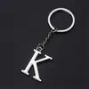 Nyckelringar Ny AZ 26 Letterkedjor Rostfritt stål Keychain Charm Fashion Accessories Ornament Drop Delivery SMTGA