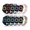 スポーツシリコンバタフライクラスプリストバンドストラップウォッチバンドスポーツバンドApple Watch 876543 IWATCH 38/40/41 45mm用の保護ブレスレットバンド