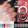 Reflexivo Glitter Gel Polishine Winter Color Sparkling Liginas Mergulhe a decora￧￣o de arte de unhas de varnish LED UV