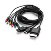 3 I 1 Audio Video AV -komponentkabel för PS2 PS3 Xbox 360 Wii Wiiu A/V Cables Lead Ups DHL FedEx gratis fartyg