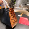 41C / 32C 2022 Early Fall Top Handle Tote Bag Leopard vera pelle Old Flower Fashion L Famous Womens Designer Crossbody di grande capacità