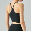 Lu-376 Butterfly Bone Sports Yoga Tank Topps Kvinnors underkläder Socksäker Slim Shoulder Belt Back Fitness Top Gym Vest Bra