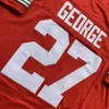 American College Football Wear Eddie George Jersey College NCAA Football OSU Ohio State Buckeyes Maglie Rosso Grigio Bianco taglia S-3XL