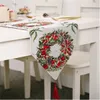 Creative Christmas Table Cloth New party Decorative Articles Knitted Table Flag Table Home Decoration GC1782