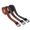 Belts Cattle Leather Men Belt Washed Vintage Style Waist With Pin Buckle Full Grain Ceinture Wide Pasek