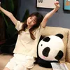 557090Cm Cartoon Plush Panda Dolls Beautiful Panda Bear Peluche Filled Soft Animal Toy Pillow For Kids Birthday Xmas Gift J220729