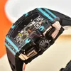 2023 6-polige Automatik Uhr MENS WATCH LUXURY Full-Featured Quartz Watch Silikongurt Geschenk 147